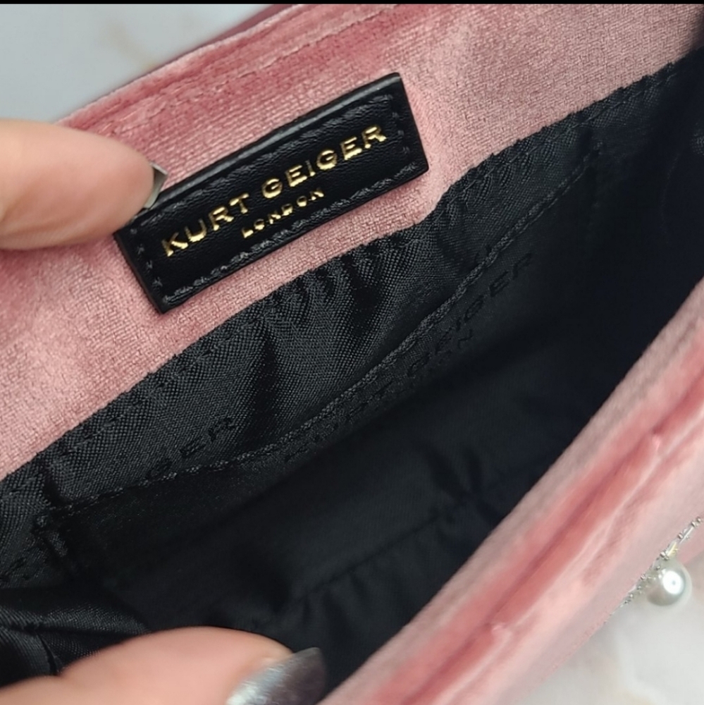 Sold Kurt Geiger london embellished velvet bag - Picture 6 of 12
